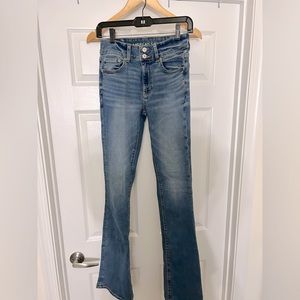 Brand new with tags Hi-Rise Artist Flare American Eagle jeans, size 2 X-Long